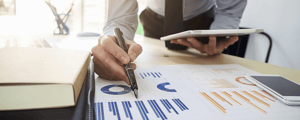 business man pointing out the ROI sweet spot