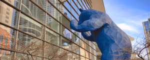 Big Blue Bear outside Denver Convention Center