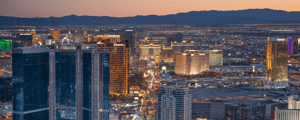 aerial view of the las vegas skyline