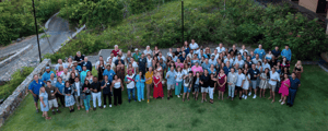 group of attendees networking during an incentive travel event