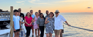 group of attendees at an incentive trip in key largo