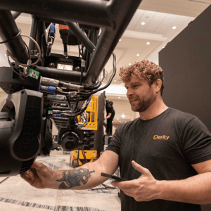 A/V partner working during a los angeles conference event